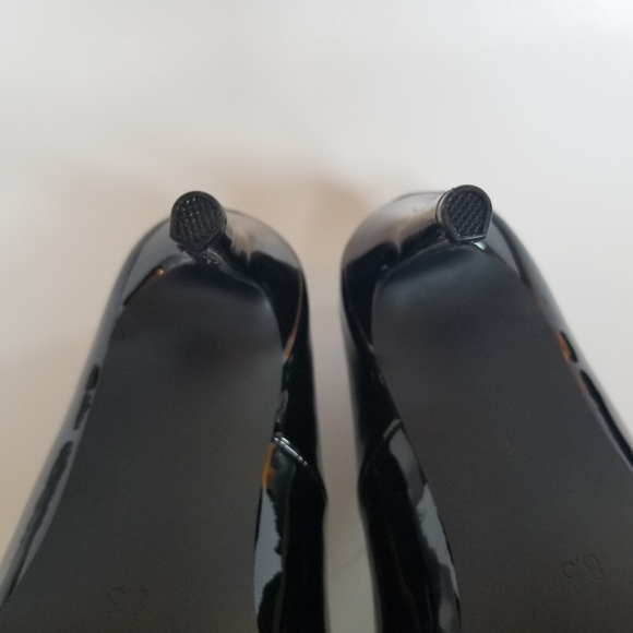 NIB NWOT Steve Madden Altisha black patent 4.25" heels siz 8.5 - Picture 8 of 13